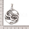 304 Stainless Steel Big Pendants STAS-K283-26AS-2