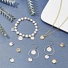 SUPERFINDINGS 40Pcs 2 Color Ion Plating(IP) 304 Stainless Steel Charms STAS-FH0001-54-2
