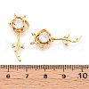 Brass Micro Pave Cubic Zirconia Pendants KK-N263-03G-3