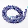 Natural White Jade Imitation Aquamarine Beads Strands G-F364-15-6mm-2