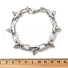 304 Stainless Steel Oval Link Chain Bracelets BJEW-A033-01P-5