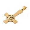 304 Stainless Steel Pendants STAS-C116-02G-2