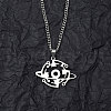 201 Stainless Steel Pendant Necklaces for Man NJEW-Q336-02J-P-2