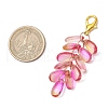 Teardrop Glass Pendant Decorations HJEW-JM03256-5