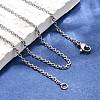 Tarnish Resistant Classic Plain 304 Stainless Steel Mens Womens Cable Chain Necklace Making STAS-P045-01P-4