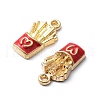 Zinc Alloy Pendants X-ENAM-A144-01G-04-3