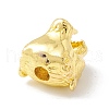 Rack Plating Brass Cubic Zirconia Beads KK-E280-27G-02-2