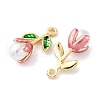 Alloy Enamel Pendants FIND-M060-22G-05-2