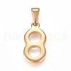 304 Stainless Steel Pendants STAS-L210-05A-G-1
