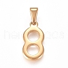 304 Stainless Steel Pendants STAS-L210-05A-G-1