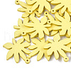 Painted Poplar Wood Pendants WOOD-S045-066F-1