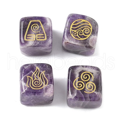 4Pcs 4 Styles Natural Amethyst Display Decorations G-F786-03A-01-1