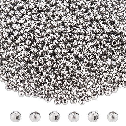 Unicraftale 1000Pcs 304 Stainless Steel Beads STAS-UN0025-45-1