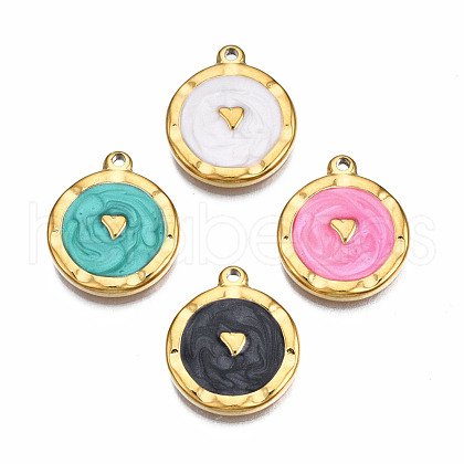 304 Stainless Steel Pendants STAS-S080-051G-NR-1
