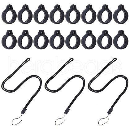 Portable Electronic Cigarette Anti-Lost Necklace Lanyard AJEW-WH0304-75A-1
