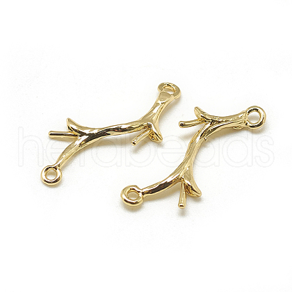 Brass Peg Bails Pendants X-KK-T032-144G-1