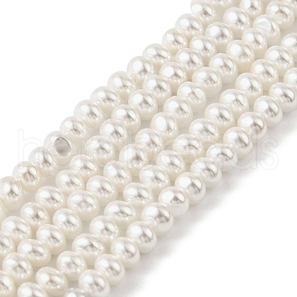 Electroplated Shell Pearl Beads Strands BSHE-Z009-11B-1