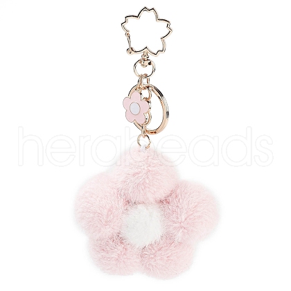 Flower Plush Pendant Keychain KEYC-F039-02-1