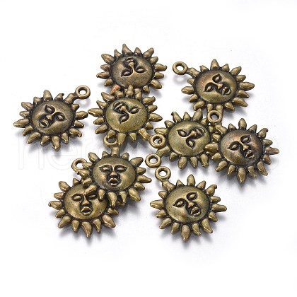 Tibetan Style Alloy Pendants TIBEP-LF9244YKG-AB-LF-1