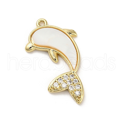 Natural White Shell Pendants KK-P301-01B-G-1