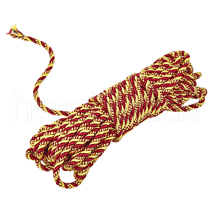 20 Yards 3-Ply Polyester Twisted Cord OCOR-WH0086-99B-04-1