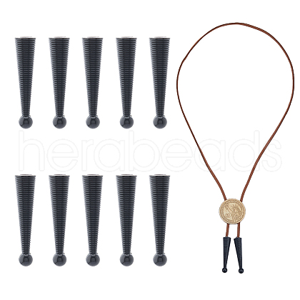 SUPERFINDINGS 10Pcs Alloy Cord Ends FIND-FH0009-40EB-1