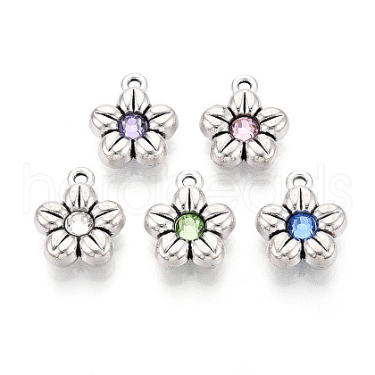Tibetan Style Alloy Charms TIBE-N013-26AS-1