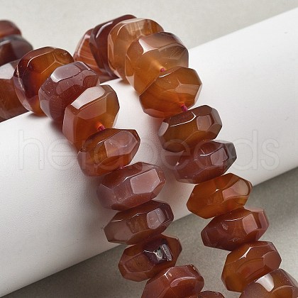 Natural Red Agate Beads Strands G-K392-A03-1
