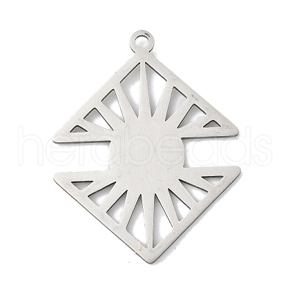 304 Stainless Steel Pendants STAS-S174-28P-1
