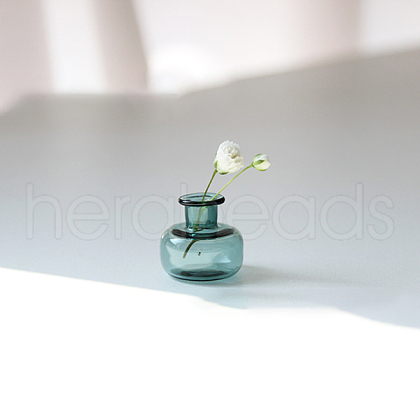 Transparent Miniature Glass Vase Bottles BOTT-PW0006-10B-1