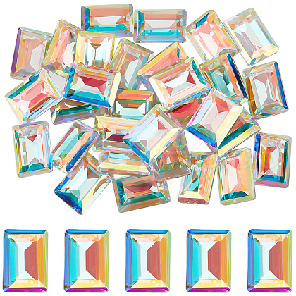 Beebeecraft 30Pcs Glass Rhinestone Cabochons RGLA-BBC0001-03-1