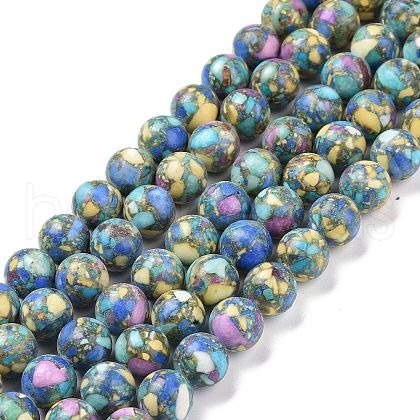 Assembled Natural & Dyed Magnesite Beads G-L575-02H-1