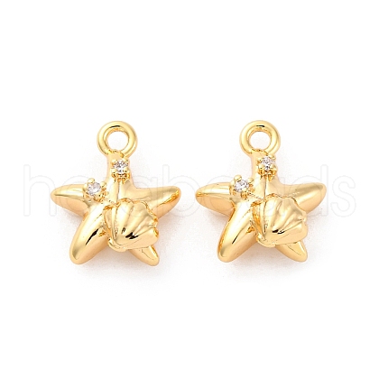 Brass Rhinestone Pendants KK-E793-13G-1