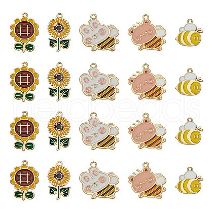 20Pcs Alloy Enamel Pendants JX134A-1