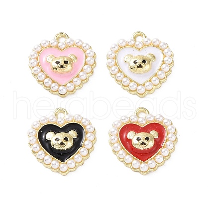 Alloy Enamel Pendants PALLOY-D011-07LG-1