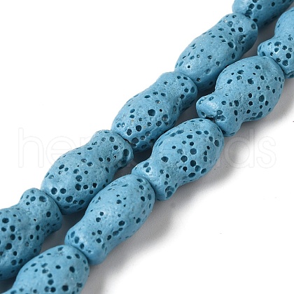 Natural Lava Rock Beads Strands G-U007-01B-1