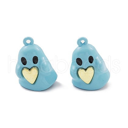 Spray Painted Alloy Pendants PALLOY-K003-23C-1