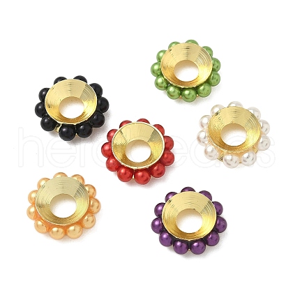 Brass European Beads KK-K293-49G-1
