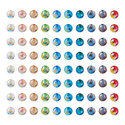 400pcs 10 Colors Glass Beads Strands GLAA-TA0001-21-1