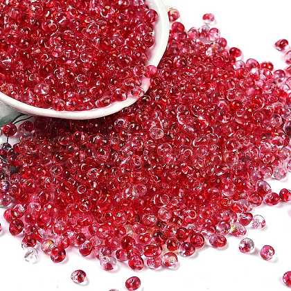6/0 Spray Paint Glass Seed Beads X1-SEED-H003-11F-1