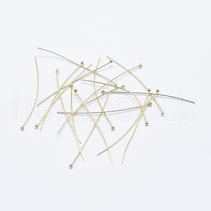 Brass Ball Head Pins X-KK-G331-10-0.6x45-NF-1