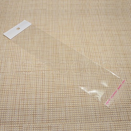 Transparent Rectangle Self Adhesive Cellophane Bags for Necklace Display Cards X-OPC-M001-01-1