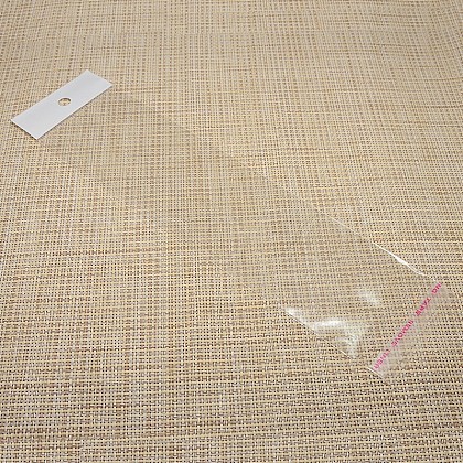 Transparent Rectangle Self Adhesive Cellophane Bags for Necklace Display Cards X-OPC-M001-01-1
