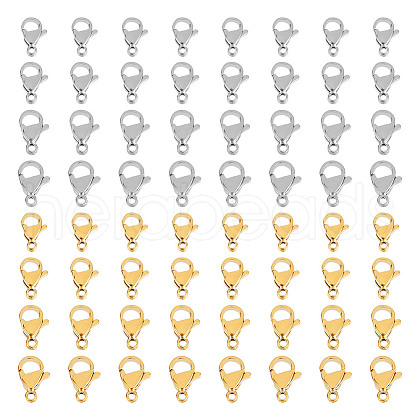 Unicraftale 304 Stainless Steel Lobster Claw Clasps STAS-UN0010-67-1