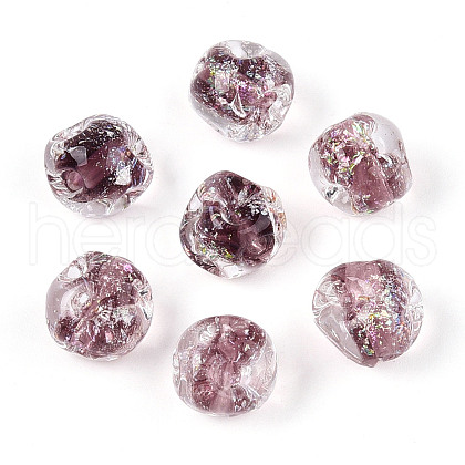 Handmade Foil Lampwork Beads FOIL-T007-01B-1