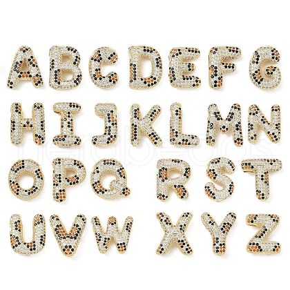 Brass Micro Pave Cubic Zirconia Pendants KK-Z108-01G-1