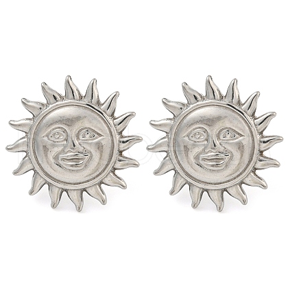 Non-Tarnish 304 Stainless Steel Ear Stud Earrings EJEW-P291-07P-1