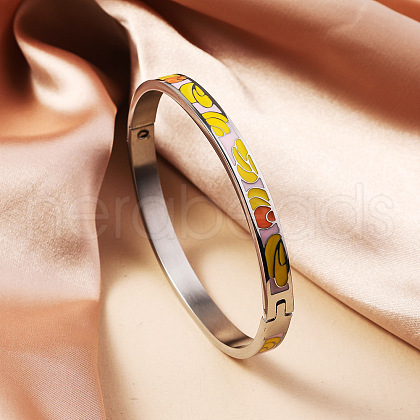 304 Stainless Steel Enamel Bangles FS-WG30162-11-1