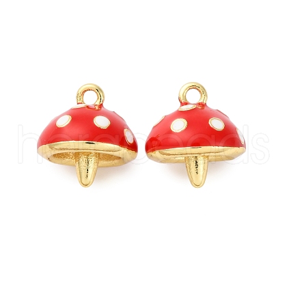 Brass Enamel Charms KK-F895-08G-02-1