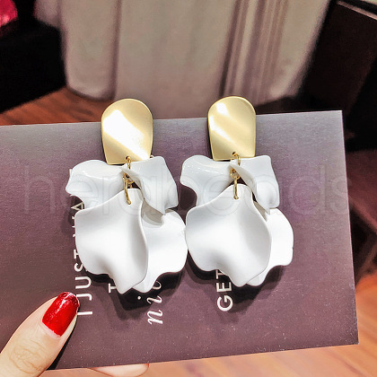 Alloy Stud Earrings for Women WGFE0DA-18-1